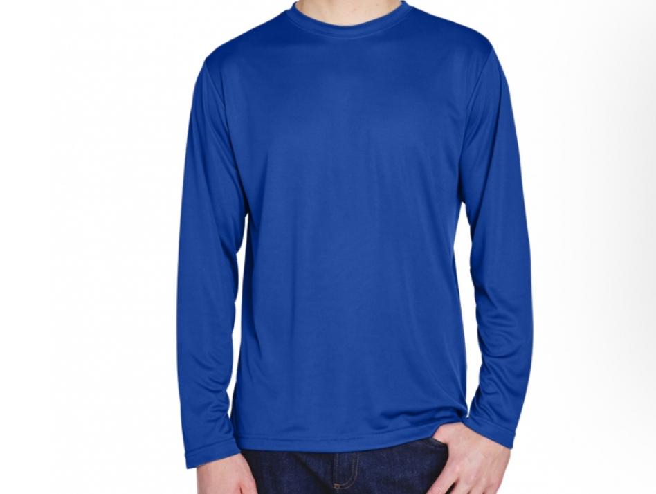 12 camisetas manga larga 100% poliéster con envio gratis